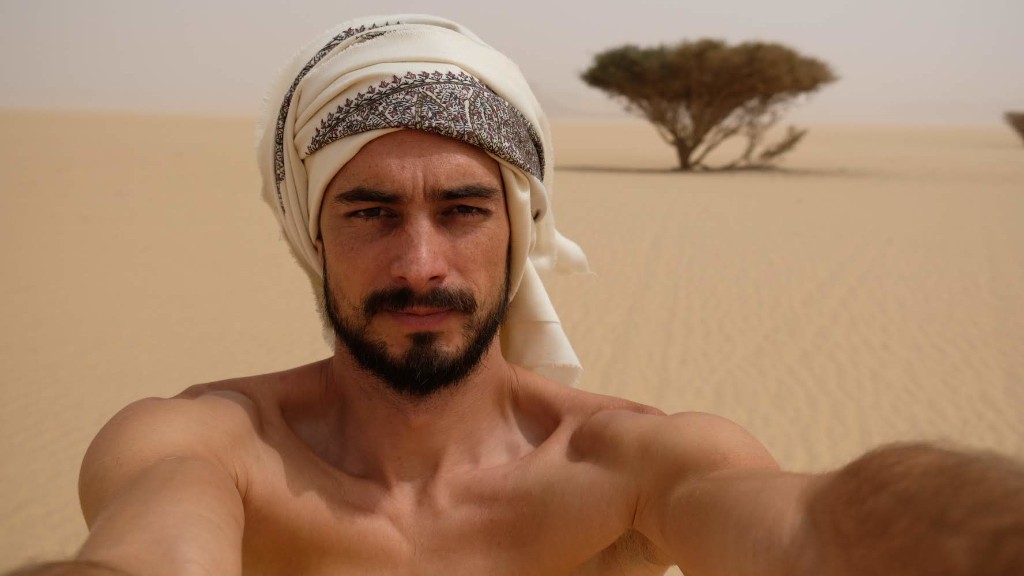 Marc in the desert, reflecting on the journey