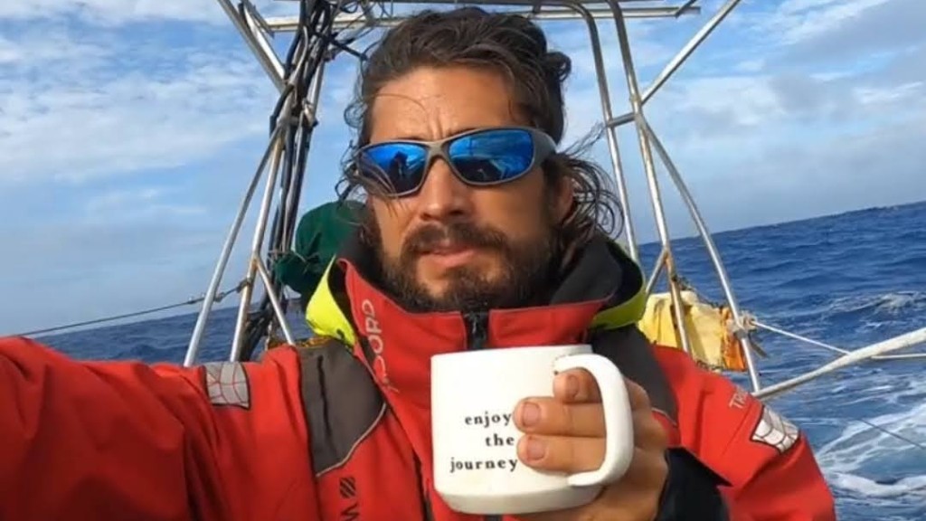 Marc on a sailboat, enjoying the journey
